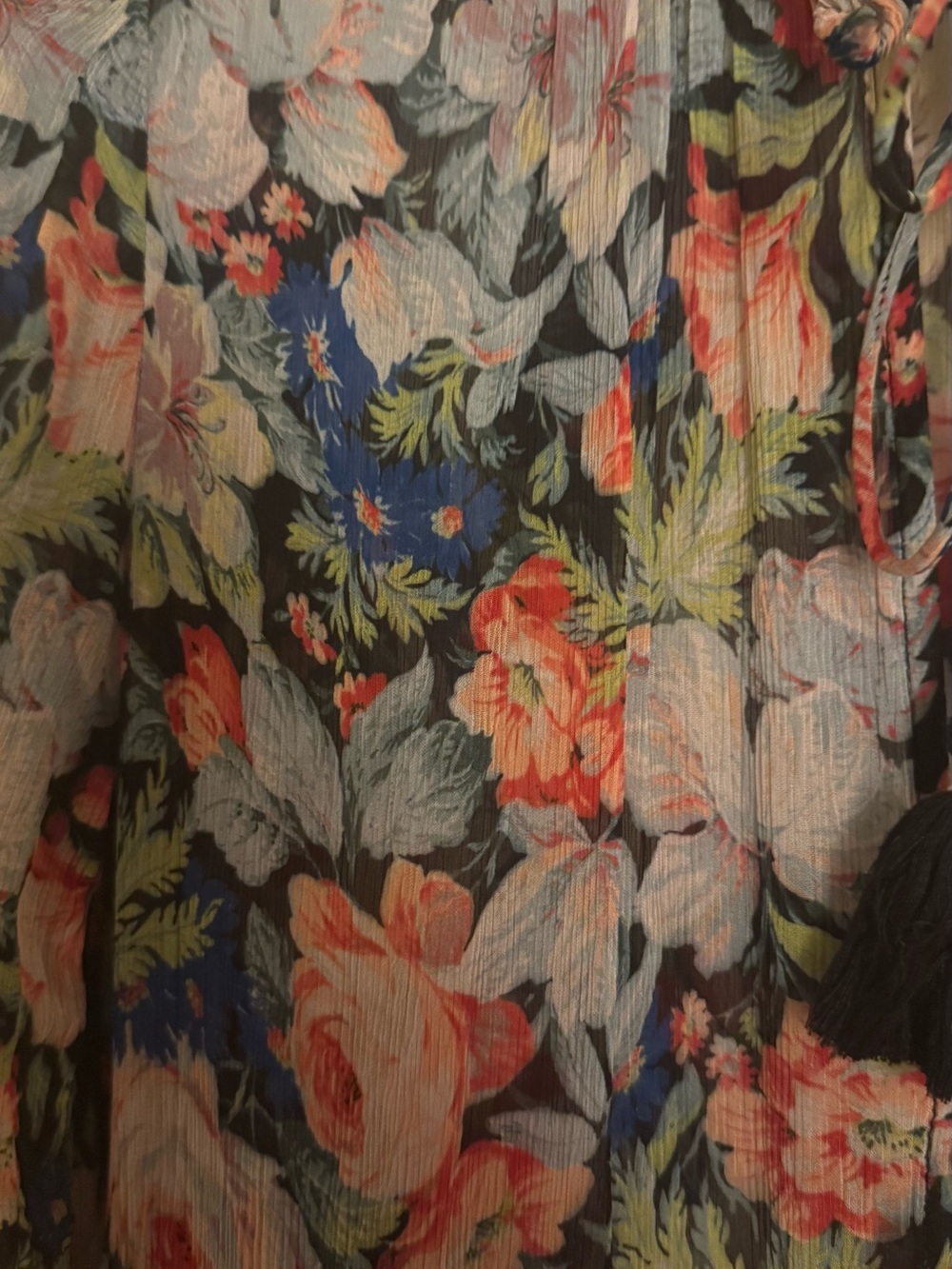 Anthropologie Floral Dress in Blue, Green, Pink - Picture 4 of 9